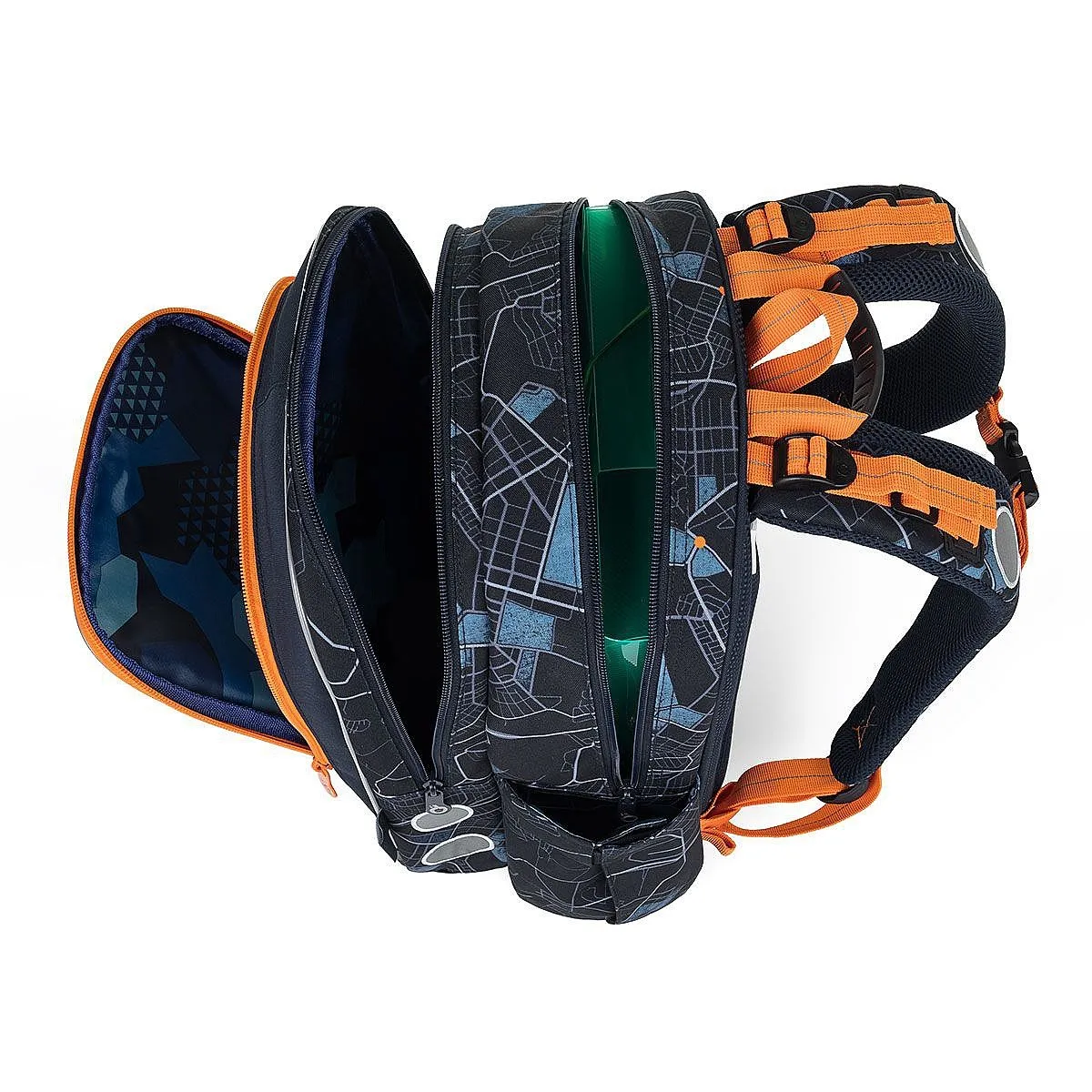 backpack Topgal ENDY 24012 - Blue/Orange - boy´s