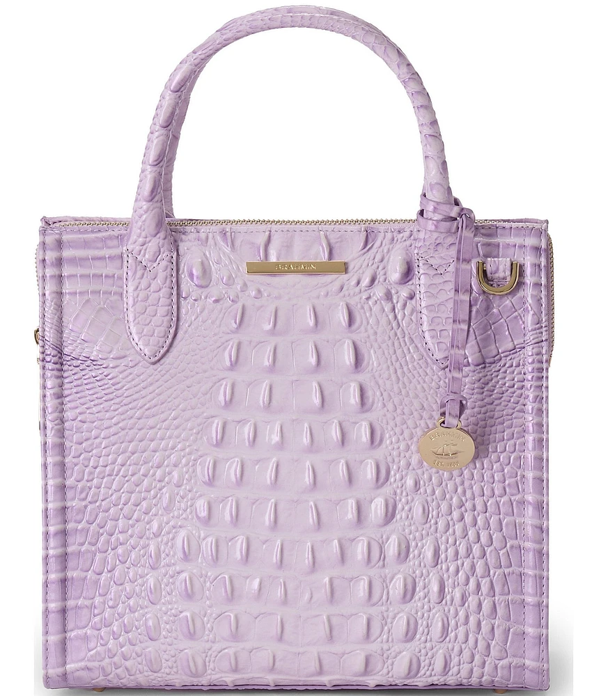 BRAHMIN Melbourne Collection Gentle Lavender Small Caroline Satchel Bag