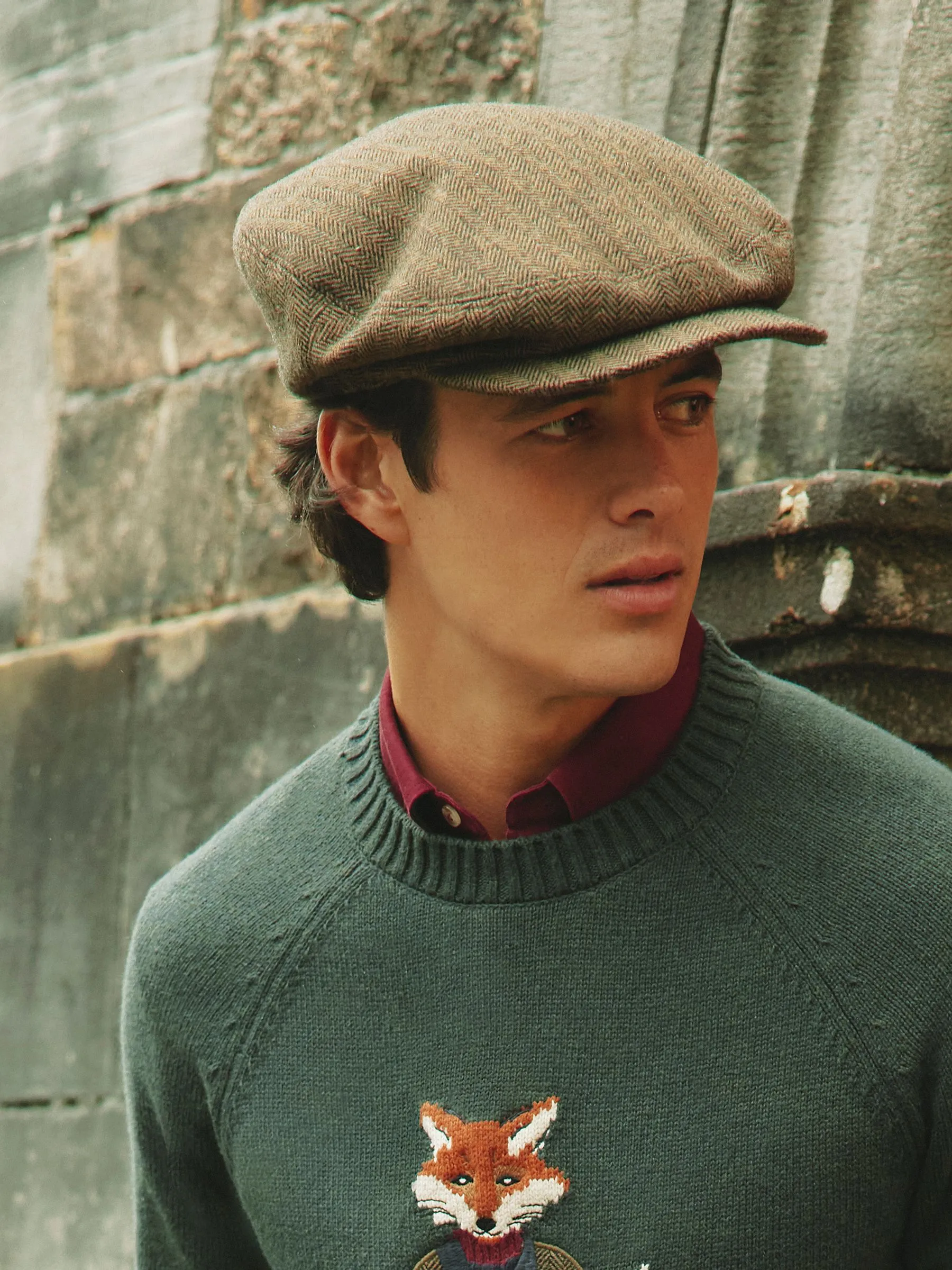 Brown Flat Cap