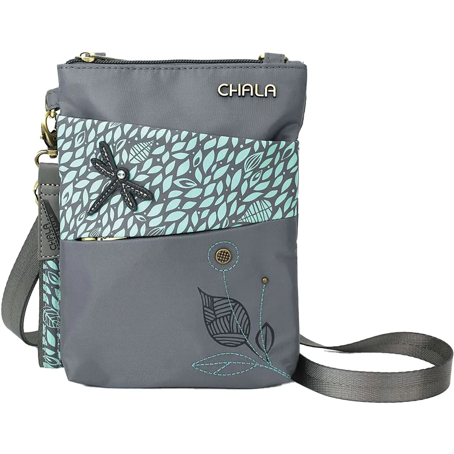 Chala Dragonfly CV-Evolution Crossbody Gray Nylon