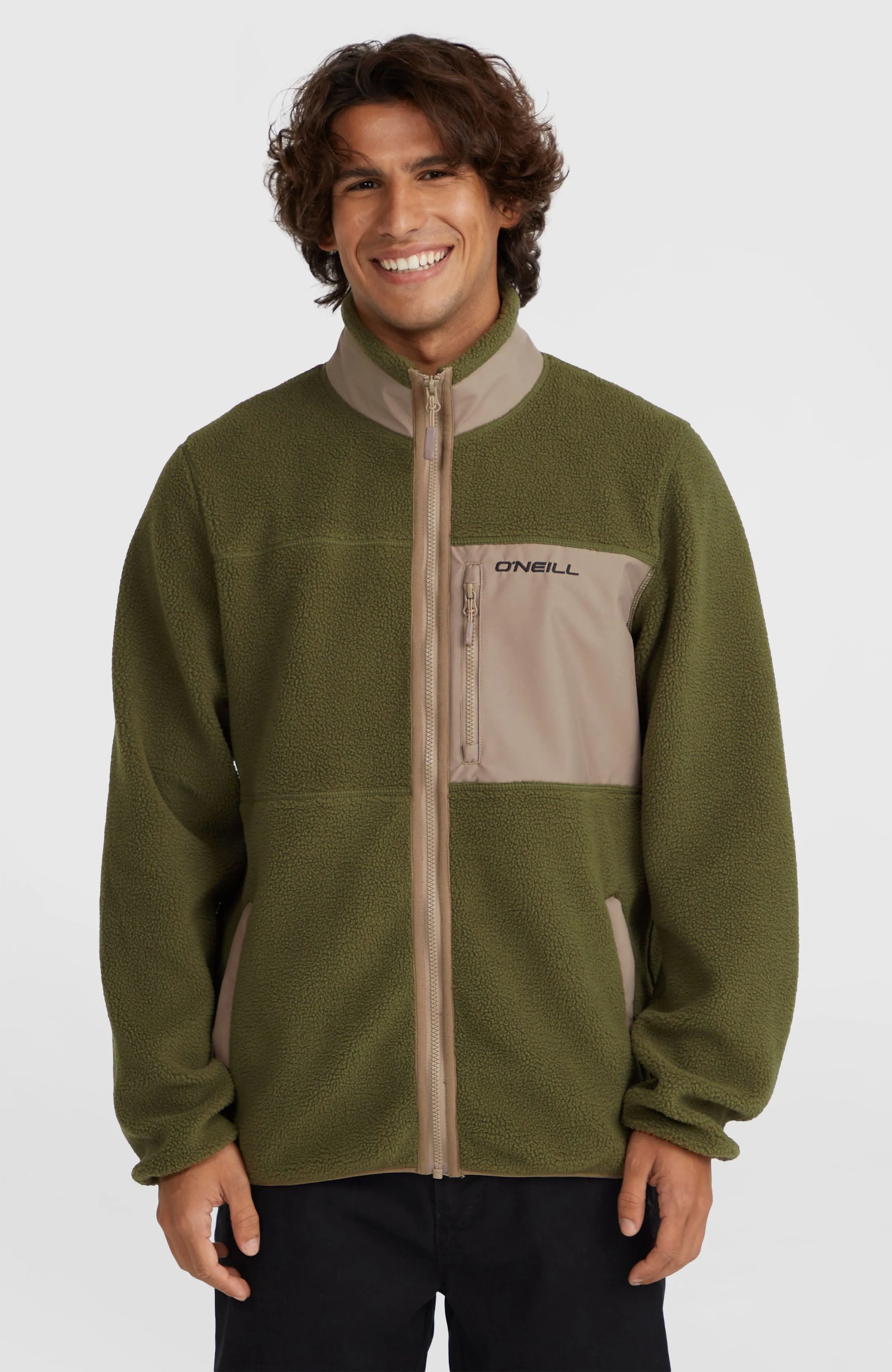 High-Pile Full-Zip Fleece | Forest Night