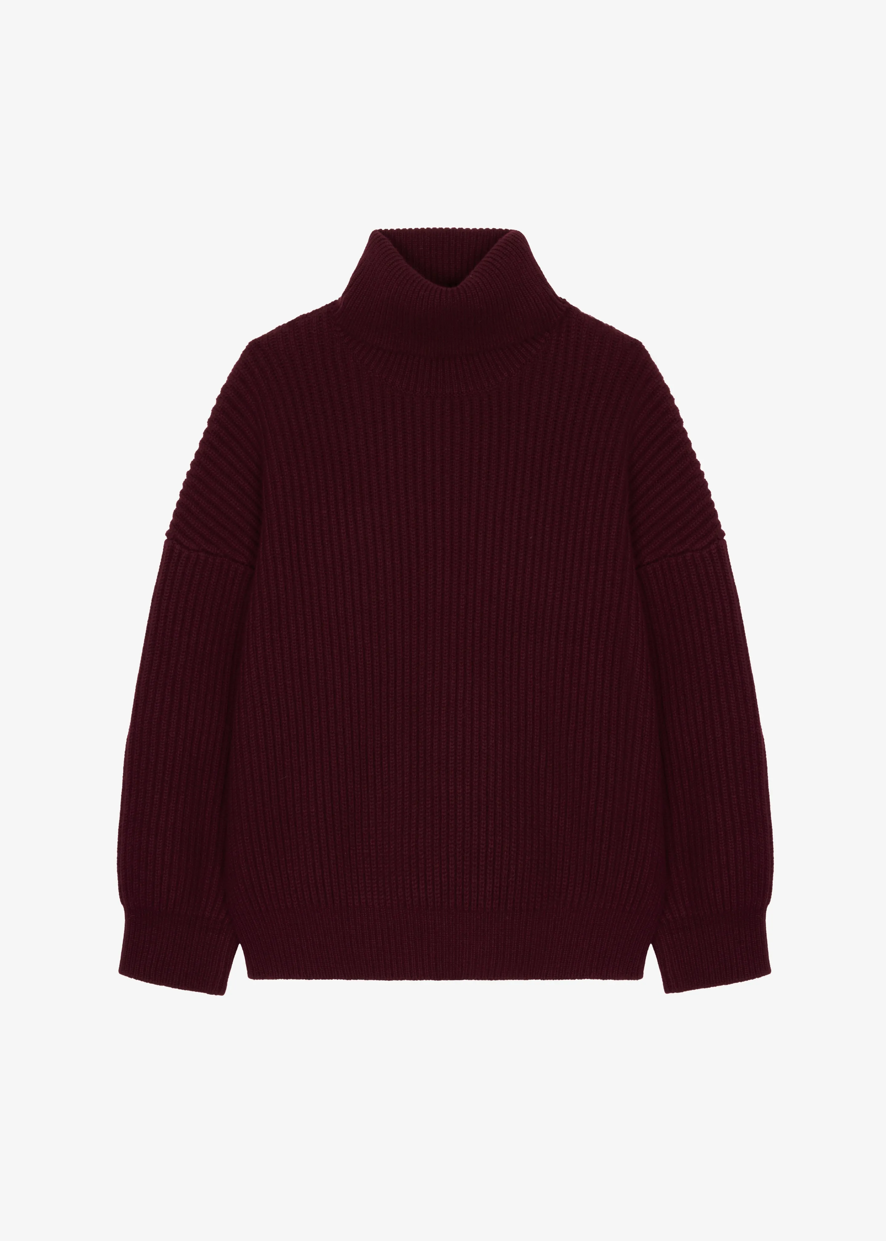 Olney Oversized Turtleneck - Burgundy
