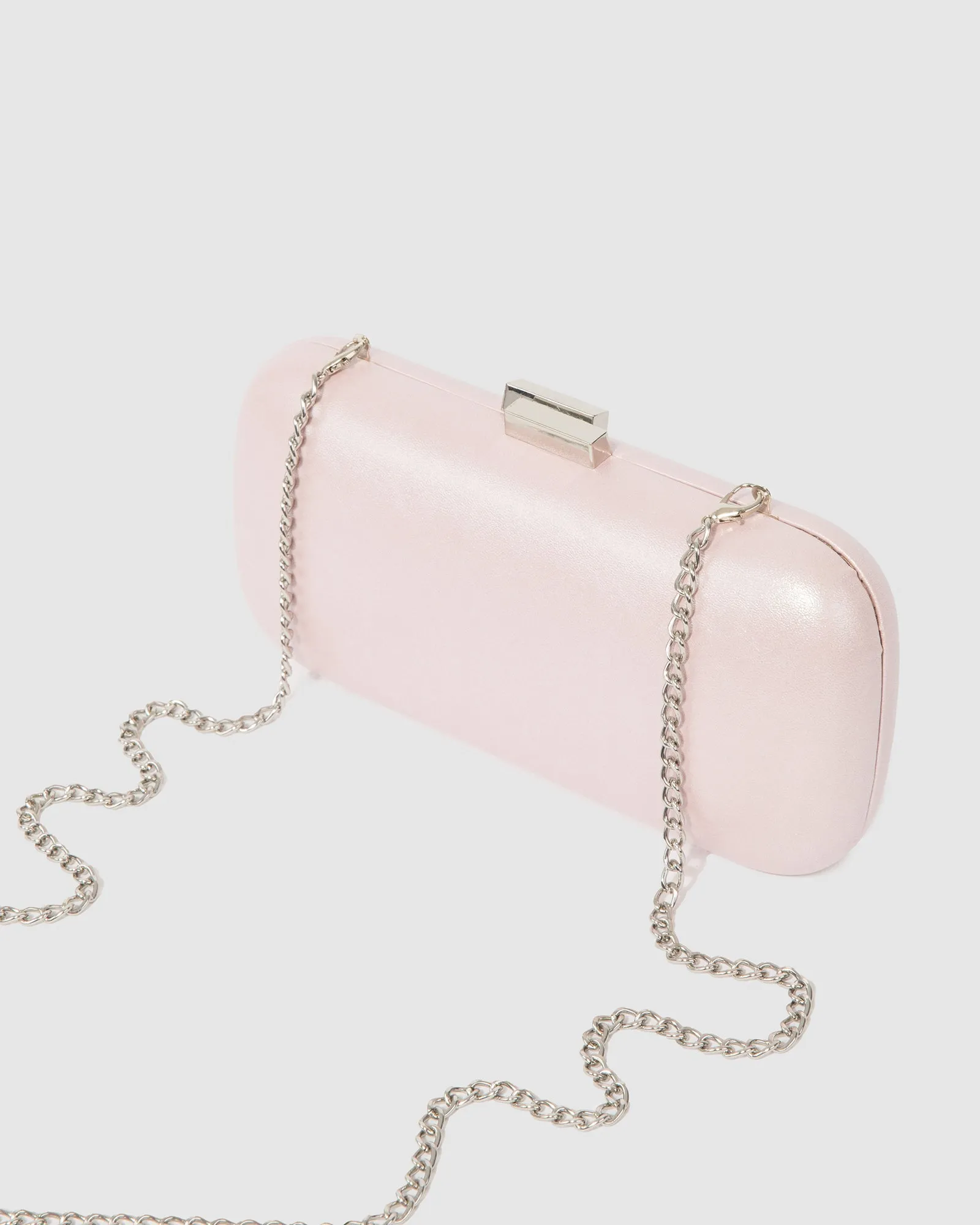 Pink Rosie Crystal Hardcase Clutch Bag