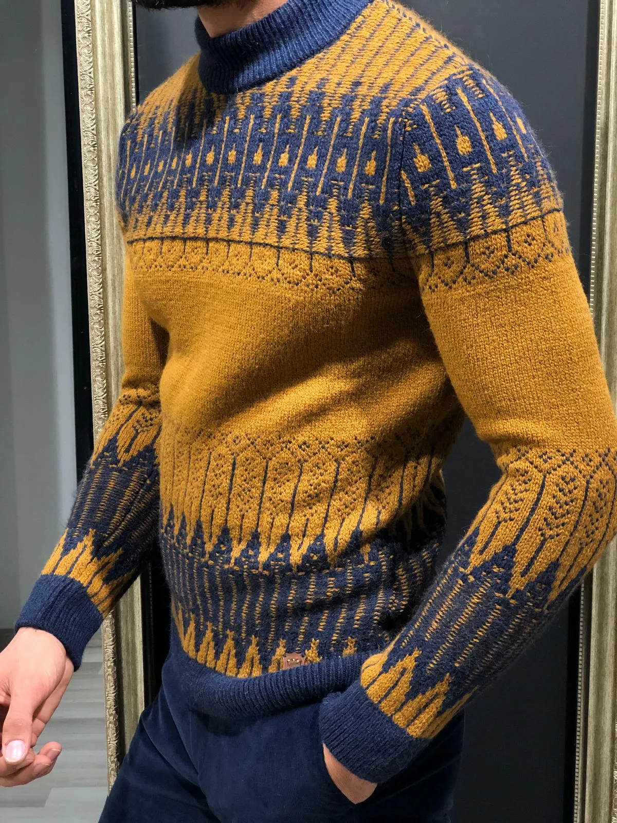 Tommy Slim-Fit Wool Half Turtleneck Knitwear Tabacco