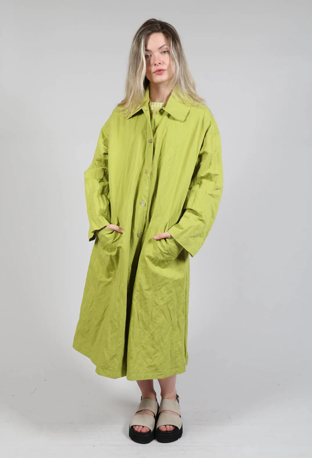 Trench Coat in Pistachio