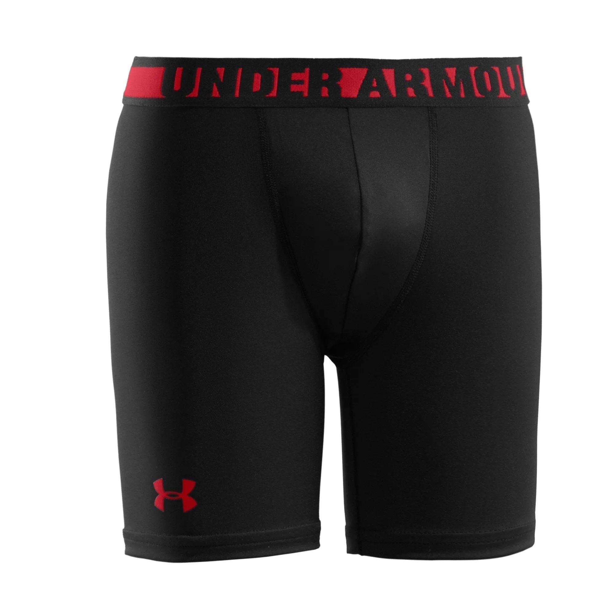 Under Armour Youth Compression Short - Black/Red