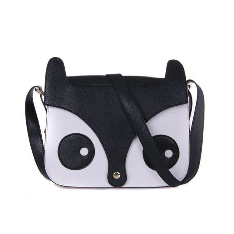 Women Ladies Retro Shoulder Bag Messenger Bags Cute School Tote Owl Fox PU Handbags